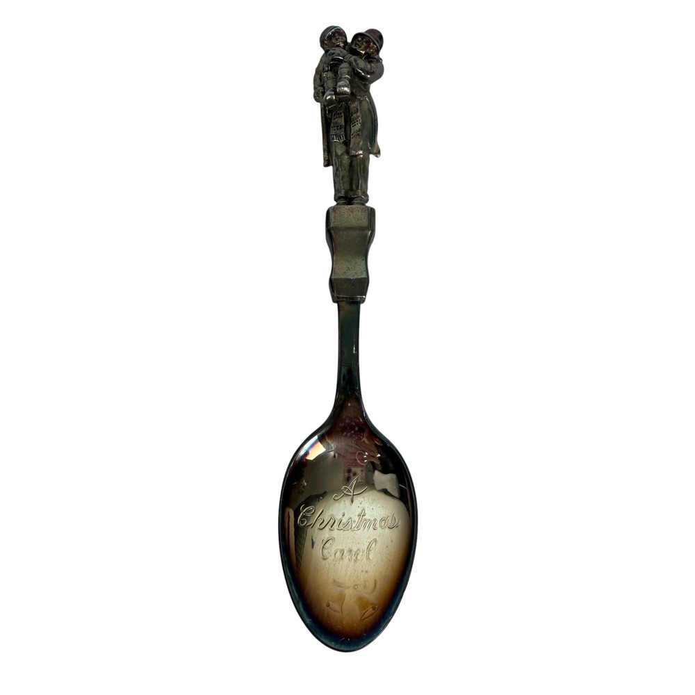 Reed & Barton A Christmas Carol First Edition Spoon Bob Cratchit Tiny Tim Silver